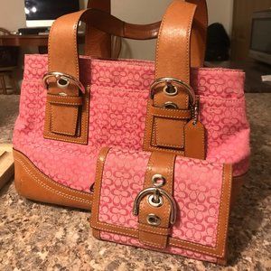 Authentic Coach Bag & Wallet Set